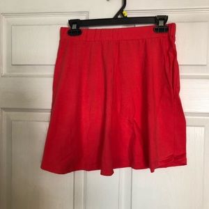 Pink, high. Waited skirt!